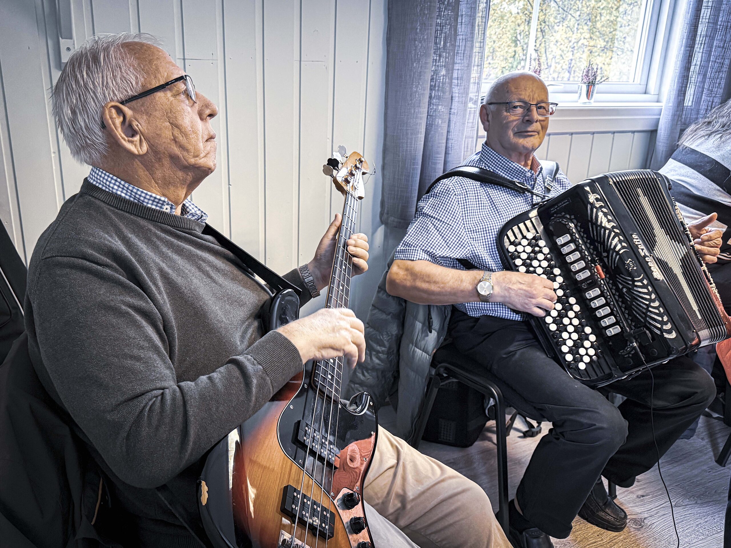 Bjørn Bårdstu og Helge Solsten. Foto Marit Manfredsdotter